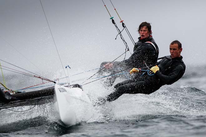 Rupert White and Tom Britz,Spitfire GBR 232 - RYA Volvo Youth Nationals 2012 ©  Paul Wyeth / RYA http://www.rya.org.uk